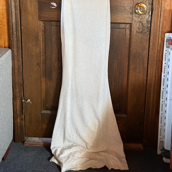 Windsor Sparkly White Prom Dress - Picture 3 of 4